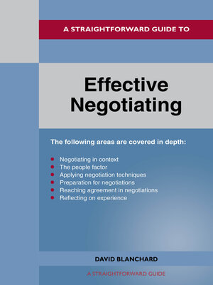 cover image of A Straightforward Guide to Effective Negotiating